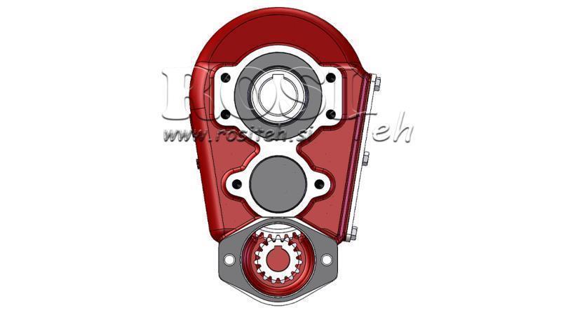 REDUKTOR - PREVODOVKA RT150 PRE HYDROMOTOR MP/MR/MS/MH pomer 12:1