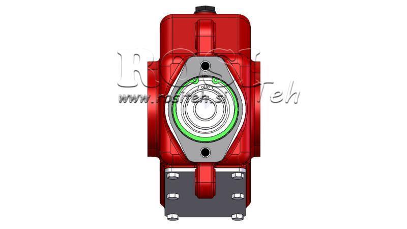 REDUCTOR - MULTIPLICATOR RT200 FOR HYDRAULIC MOTOR MP/MR gear ratio 16,4:1