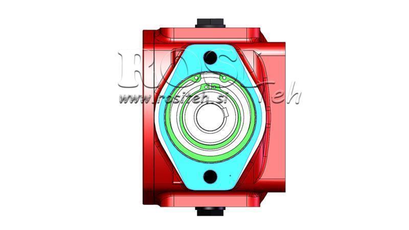 REDUCTOR - MULTIPLICATOR RT90 FOR HYDRAULIC MOTOR MP/MR gear ratio 3,1:1