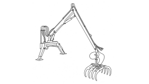 HYDRAULIKLADER--TRAKTOR-KRAN