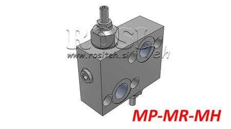 HYDRAULIC PRESSURE REGULATOR 10-180 BAR FOR HYDRAULIC MOTOR MP-MR-MH