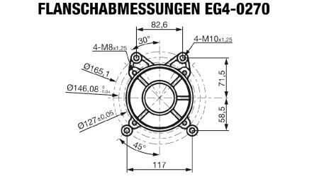 bensinmotor EG4-270cc-6.56kW-8.92HK-3,600 RPM-H-KW25x88.2-manuell start