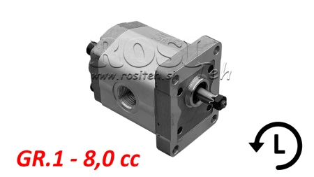 HYDRAULIC PUMP GR.1 8.0 CC LEFT - THREAD