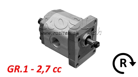 HYDRAULIC PUMP GR.1 2.7 CC RIGHT - THREAD