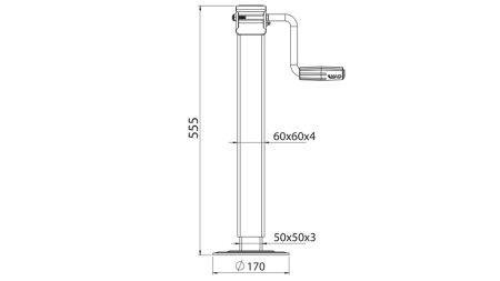 LIEN LATÉRAL FILETÉ 350mm - 1,000kg