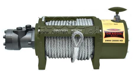 HYDRAULIC WINCH DWHI 20000 HD - 9072 kg