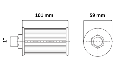 HYDRAULIC SUCTION FILTER - METAL 1