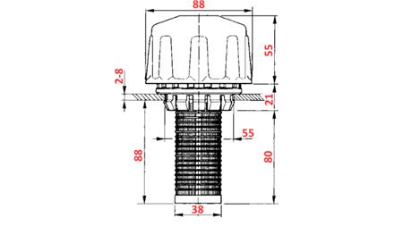 HYDRAULISK PÅFILLINGSFILTER PVC STOR