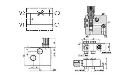 HYDRAULISCHES STROMREGELVENTIL FÜR HYDROMOTOR MP-MR-MH