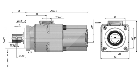 HYDRAULISK PISTONPUMP -42CC - 350 BAR