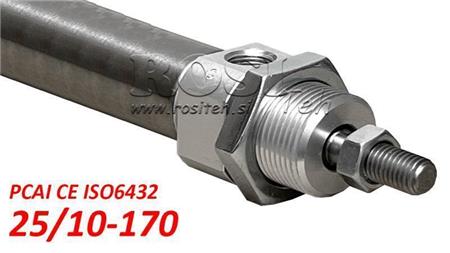 PNEUMATIC CYLINDER PCAI 25/10-170 CE ISO6432