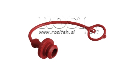 PROTECTION RUBBER COVER RED - FEMALE QUICK COUPLER