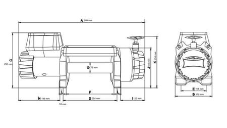 12 V ELEKTRIČNO VITLO DWH 15000 HD - 6803 kg