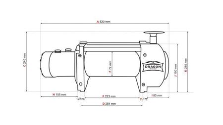 HYDRAULIC WINCH DWHI 15000 HD - 6803 kg